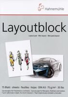 Склейка для маркеров "Layoutblock",  А4, 75 листов, 75 г/м, Hahnemuhle